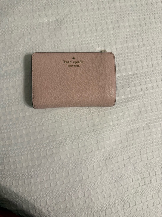 kate spade Handbags - kate spade Blush Pebbled Leather Zip Wallet with Gold Logo